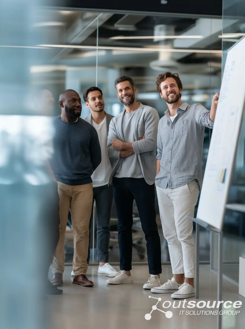 Innovative features of OSG's Microsoft Solutions highlighted in a dynamic infographic.